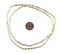 TheBeadChest Gold Patterned Rice Beads 6x3mm Oval Brass 24 Inch Strand